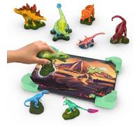 Tacto Dino by PlayShifu (app Based) - Interactive Board Game Set with 10 Dinosaur Figurines, World of Dinosaur Toy, Brain Games Gifts for Boys & Girls for Ages 4-10 (Tablet Not Included)