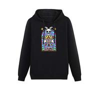 SHIGE Binding of Isaac Black Cotton Pullover Long Sleeve Hoody Sweatshirts Black L
