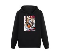 SHIGE Kuroko No Basket Funny Hoodies Long Sleeve Pullover Loose Hoody Mens Sweatershirt Black L