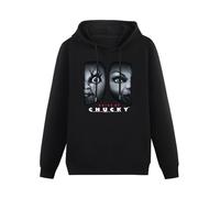 SHIGE Men's Pullover Hooded with Pocket Bride of Chucky Hoodie Sweatshirt Black XXL
