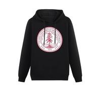 SHIGE Stanford University Funny Hoodies Long Sleeve Pullover Loose Hoody Mens Sweatershirt Black 3XL