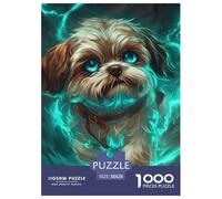 Shih Tzu 1000 Pieces Animation Puzzle en Papier Qualité Supérieure Jeu Cadeau Unique Adultes Et Enfants Dès 14 Ans 38x26cm/1000pcs