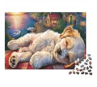 Shih Tzu 1000 Pièces Puzzle À ThèmeTapis de Couchage Shih Tzu pour Adultes Jeu D'Intelligence Difficile EtStimulant Paysagedes QuatreSaisons 70x50cm/1000pcs
