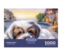 Shih Tzu 1000 Pièces Shih Tzu Mensonge Puzzle Adulte Qualité Premium Anti-Stress Difficile pour Experts pour Collectionner Édition Limitée 70x50cm/1000pcs
