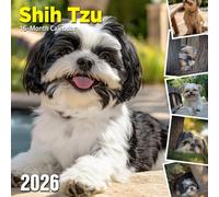 Shih Tzu 2026 Calendar: Cute portraits of the beloved toy breed with monthly planner