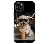 Shih Tzu Boire du café glacé Coque pour iPhone 11 Pro