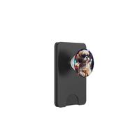 Shih Tzu Boire du café glacé drôle Animal de Compagnie Style de Vie Mignon Chiot PopSockets PopWallet pour MagSafe