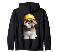 Shih Tzu Casque de chantier pour chien Jaune Sweat à Capuche