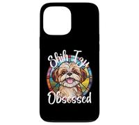 Shih Tzu Chien Obsédé Maman Chiot Fourrure Bébé Coloré Mignon Coque pour iPhone 13 Pro Max