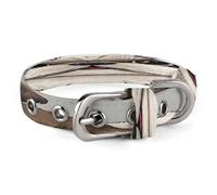 Shih Tzu Collier réglable pour chien et animal domestique en acier inoxydable avec anneau en D en tissu Oxford et boucle en métal pour chiens de petite et moyenne taille
