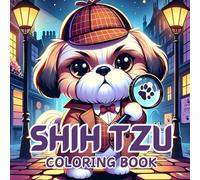 Shih Tzu Coloring Book: Bold and Easy For Cute Puppy Shih Tzu Dog Lovers