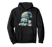 Shih Tzu Dog Grandpa Gnome Praying Hands For Christian Dad Sweat à Capuche