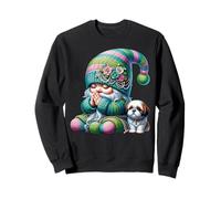 Shih Tzu Dog Grandpa Gnome Praying Hands For Christian Dad Sweatshirt