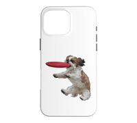 Shih Tzu Fetch Frisbee pour Attraper Les Amoureux des Chiens Coque pour iPhone 16 Pro Max