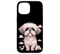 Shih Tzu Géométrique Coque pour iPhone 15