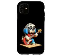 Shih Tzu Jouant de la Guitare Électrique Chien Musique Mignon Coque pour iPhone 11