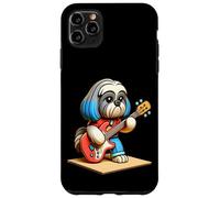 Shih Tzu Jouant de la Guitare Électrique Chien Musique Mignon Coque pour iPhone 11 Pro Max
