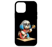 Shih Tzu Jouant de la Guitare Électrique Chien Musique Mignon Coque pour iPhone 12 Mini