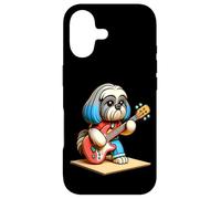 Shih Tzu Jouant de la Guitare Électrique Chien Musique Mignon Coque pour iPhone 17
