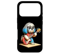 Shih Tzu Jouant de la Guitare Électrique Chien Musique Mignon Coque pour iPhone 17 Pro