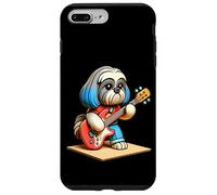Shih Tzu Jouant de la Guitare Électrique Chien Musique Mignon Coque pour iPhone 7 Plus/8 Plus