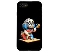 Shih Tzu Jouant de la Guitare Électrique Chien Musique Mignon Coque pour iPhone SE (2020) / 7/8