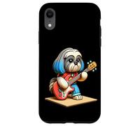 Shih Tzu Jouant de la Guitare Électrique Chien Musique Mignon Coque pour iPhone XR