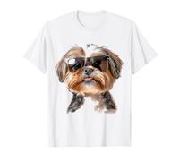Shih Tzu Lunettes de soleil Motif chien Shih Tzu T-Shirt
