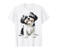 Shih Tzu Motif chien Illustration Shih Tzu T-Shirt