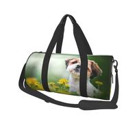 Shih Tzu Petits Chiens Mignons Chiot Bouclé Animaux Champ, Sac de Voyage de Grande capacité, Sac à Main Rond, Sac de Voyage de Sport, fourre-Tout, Sac de Fitness