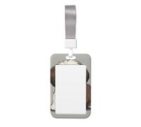 Shih Tzu - Porte-badge d'identification de chien avec cordon détachable, étui de protection en plastique rigide étanche pour carte d'identité, pour enseignant, infirmière, médecin, bureau