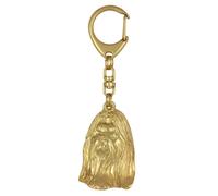 Shih Tzu - Porte-Clés Doré Avec Chien, Bijou De Sac À Main, Luxe-Acc