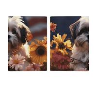 Shih Tzu - Porte-passeport de voyage avec emplacements pour cartes de crédit et cartes d'embarquement - Pour passeport, cartes de crédit, cartes d'embarquement