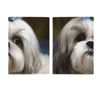 Shih Tzu - Porte-passeport de voyage pour chien avec emplacements pour cartes de crédit et carte d'embarquement - Pour passeport, cartes de crédit, cartes d'embarquement