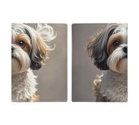 Shih Tzu - Porte-passeport de voyage pour chien avec emplacements pour cartes de crédit et carte d'embarquement - Pour passeport, cartes de crédit, cartes d'embarquement