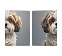 Shih Tzu - Porte-passeport de voyage pour chien avec emplacements pour cartes de crédit et carte d'embarquement - Pour passeport, cartes de crédit, cartes d'embarquement