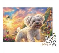 Shih Tzu Puzzle 1000 pièces - Challenge Zen pour Adultes, Carton Recyclé, Idée Cadeau Originale, Poster Inclus, 38x26cm/1000pcs