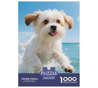 Shih Tzu Puzzle 1000 Pièces Chien de Compagnie - Challenge Cérébral Adultes, Ambiance Zen, Qualité Supérieure, Déco Murale, 70x50cm/1000pcs
