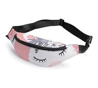 Shih Tzu Sac banane à motif floral pour adulte et enfant, Tête de lama blanche, Taille unique, Sacs banane