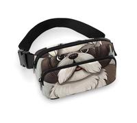 Shih Tzu Sac banane tendance pour chien avec sangle réglable pour entraînement en plein air cyclisme Unisexe Blanc 20 x 13 cm, blanc, 20x13cm, Sac banane