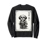 Shih Tzu Samurai Sumi-e Guerrier Japonais à l'encre Sweatshirt