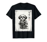 Shih Tzu Samurai Sumi-e Guerrier Japonais à l'encre T-Shirt