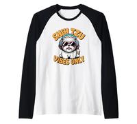 Shih Tzu Vibes est Le Seul Animal de Compagnie Mignon et drôle Qui Aime Les Chiens Shih Tzu Manche Raglan