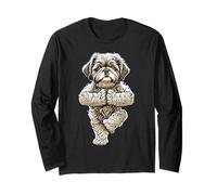 Shih Tzu Yoga Chien Chiot Drôle Pose Arbre Pose Vrikshasana Manche Longue