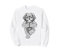 Shih Tzu Yoga Chien Chiot Drôle Pose Arbre Pose Vrikshasana Sweatshirt