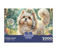 Shih TzuPuzzle The Art of Colour: We are Better at Home - Animaux mignons1000 Pieces, Full Colour Series, Perfectly Matching Pieces, for Adults and Children from 12 Years 38x26cm/1000pcs