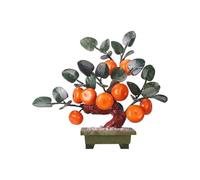 Shihan-2015 Arbre Artificielle Bonsaï d'oranger de Jade, Ornement Bureau, décoration Salle Maison, Richesse Feng Shui Plantes Artificielles(Moyen)
