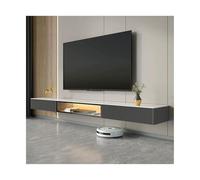 Shihan-2015 Banc TV Meuble TV Flottant Meuble TV Mural Table en Ardoise Centre de Divertissement Flottant Console de télévision Intelligente for Salon Chambre Espace Rangement(Grigio,Petit)