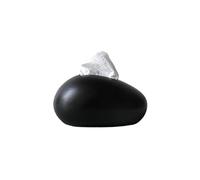 Shihan-2015 Distributeurs de Mouchoirs Boîte à mouchoirs en céramique de Luxe, Ornements de Table Basse for Salon, Maison, Distributeur de Serviettes créatif for Le Visage Boîte à Mouchoirs(Noir)