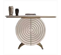 Shihan-2015 Entrée Table Console avec Armoire de Rangement, Table de canapé étroite en Bois Imitation marbre, Console/Table d'appoint Moderne for Salon, Salle à Manger, entrée Présentation(Grand)